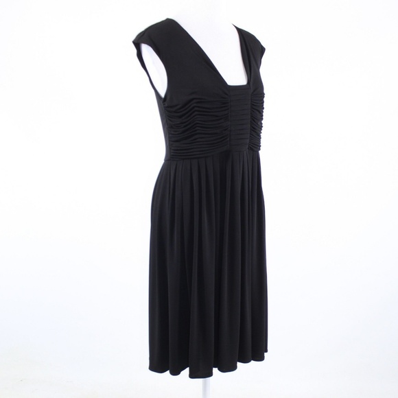 Calvin Klein black sleeveless empire waist dress 6 - Picture 3 of 8